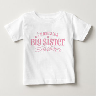 T-shirt Pour Bébé Je vais être une grande soeur