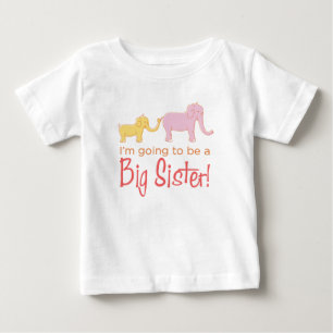 T-shirt Pour Bébé Je vais être une grande soeur