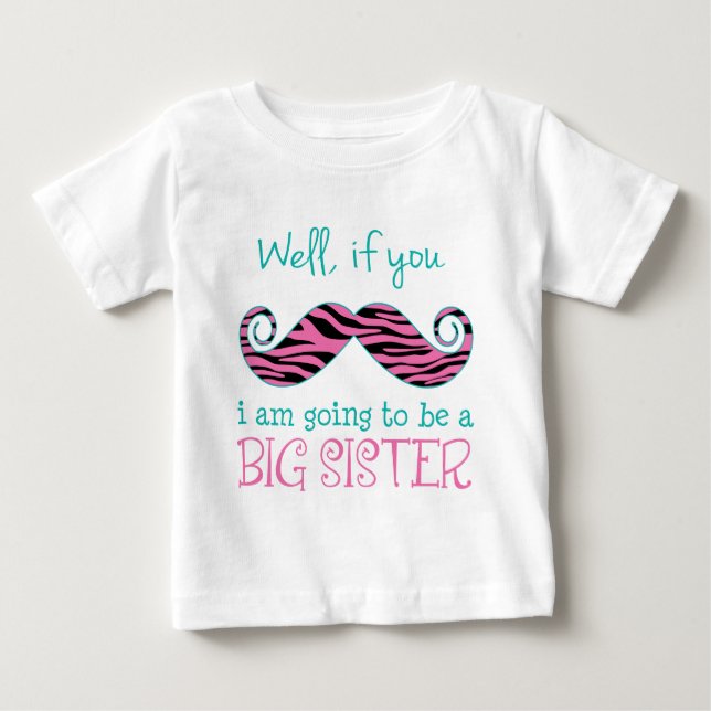 T-shirt Pour Bébé Je vais être une grande soeur (Devant)