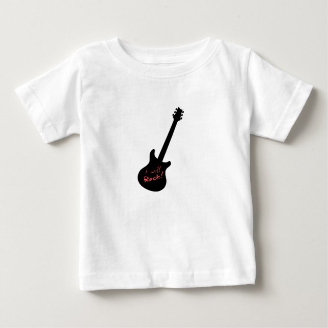 T-shirt Pour Bébé Je vais Rock (Devant)