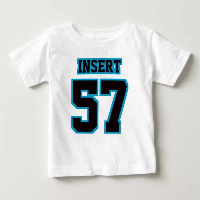 T-shirt Pour Bébé Jersey de football BLANC NOIR (Devant)