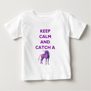 T-Shirt pour bébé jersey fin, unicorne violette, c
