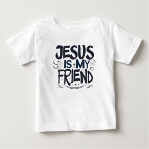 T-shirt Pour Bébé Jésus Est Mon Ami