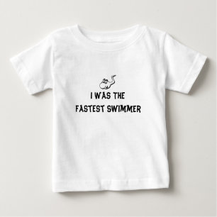 T-shirt Pour Bébé J'étais le nageur le plus rapide