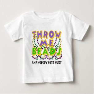 T-shirt Pour Bébé Jetez-moi des perles et personne n'obtient le mal
