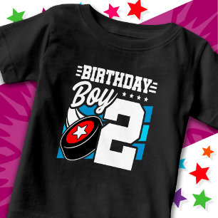 T-shirt Pour Bébé Jeu de hockey de 2 ans Thème 2ème anniversaire gar