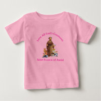 Jeune fille rose Saint François Assisi catholique