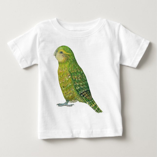 T-shirt Pour Bébé Jeune Kakapo femelle (Devant)