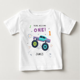T-shirt Pour Bébé Jeune Sauvage Et Un 1er Anniversaire Enfants Voitu
