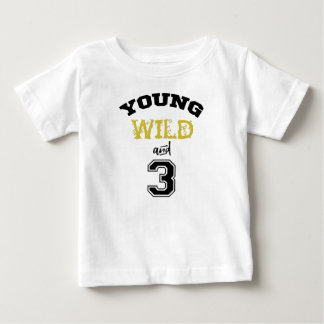T-shirt Pour Bébé Jeunes sauvage et trois