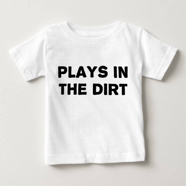T-shirt Pour Bébé Jeux dans la saleté (Devant)