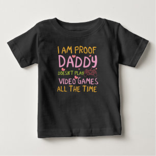 T-shirt Pour Bébé Jeux vidéo pour filles drôles et à l'épreuve de Pa