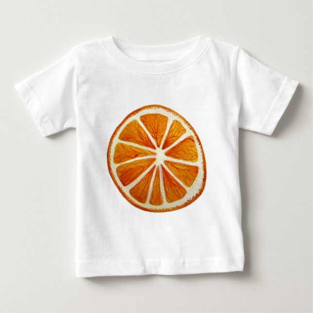 T-shirt Pour Bébé Jicy Orange (Devant)