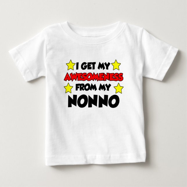 T-shirt Pour Bébé J'Obtiens Ma Compréhension De Mon Nonno (Devant)