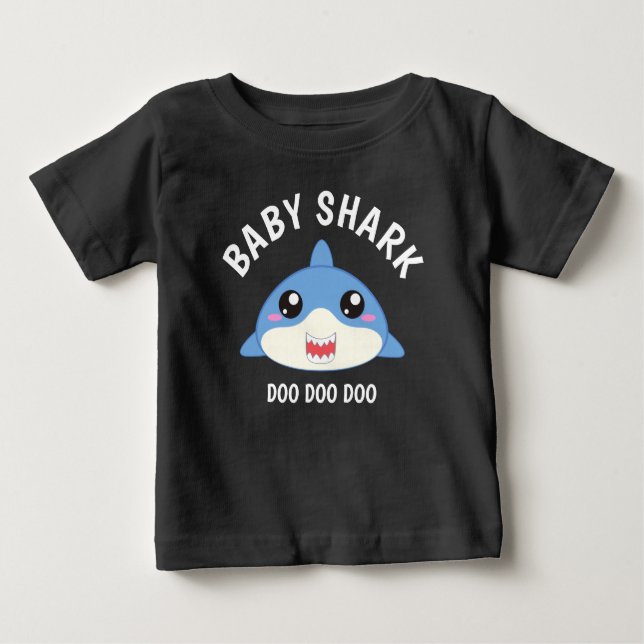 T-shirt Pour Bébé Joli bébé requin  (Devant)