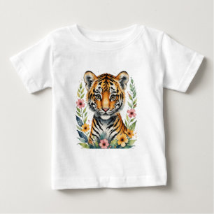 T-shirt Pour Bébé Joli bébé tigre
