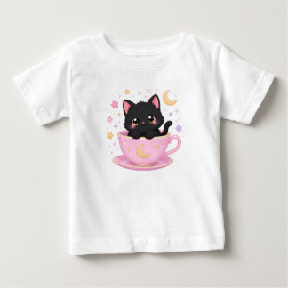 T-shirt Pour Bébé joli chaton dans une tasse