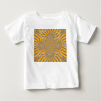 Joli chevron jaune rond africain Design d'art