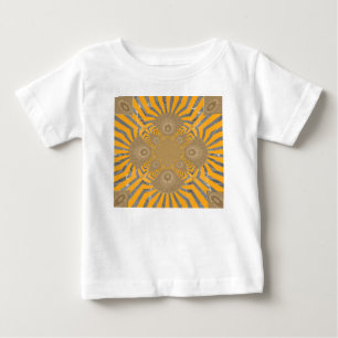 T-shirt Pour Bébé Joli chevron jaune rond africain Design d'art
