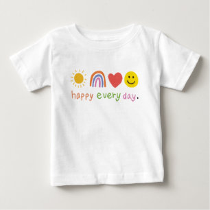 T-shirt Pour Bébé Joli heureux chaque jour