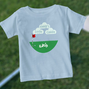 T-shirt Pour Bébé Joli petit golfeur junior Papa gâte son Caddie