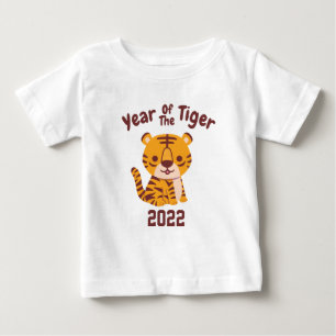T-shirt Pour Bébé Joli petit tigre, année du tigre T-Shirt bébé