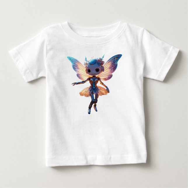 T-shirt Pour Bébé Jolie Ballerine Robot Danseuse Pixie (Devant)