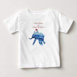 T-shirt Pour Bébé Jolie Chemise bébé de vacances Elephant