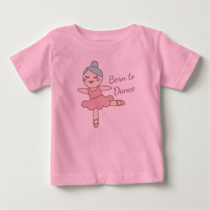 T-shirt Pour Bébé Jolie fille de ballet de dessin animé