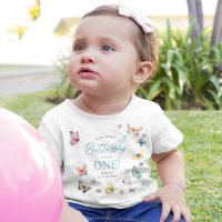 Jolie Fille Papillon 1er Anniversaire