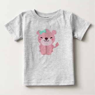 T-shirt Pour Bébé Jolie petite lionne rose