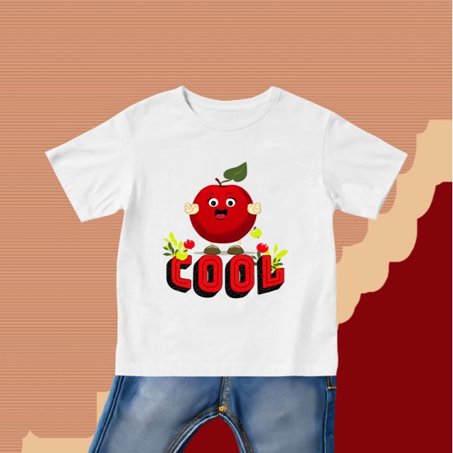 T-shirt Pour Bébé Jolie pomme rouge (Créateur téléchargé)