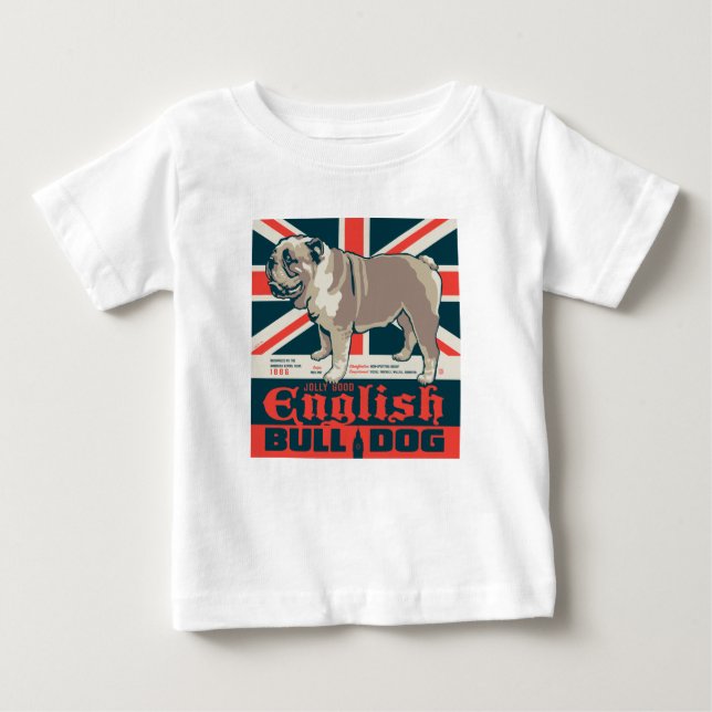 T-shirt Pour Bébé Jolly Good English Bulldog (Devant)