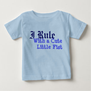 T-shirt Pour Bébé J'ordonne avec un poing de CuteLittle