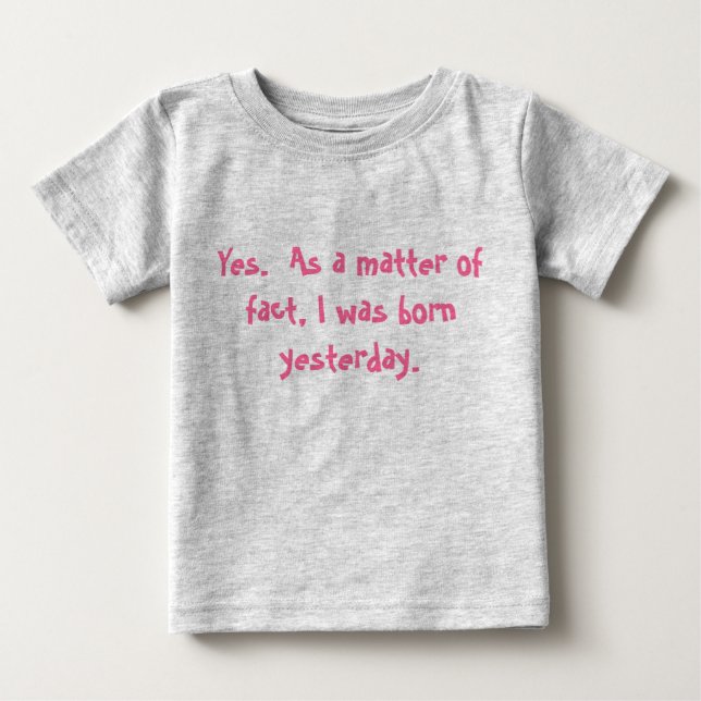 T-shirt Pour Bébé Jote Chemise Nouveau-Né (Devant)