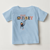 Jote Petit Singe Citation Typographie Garçon