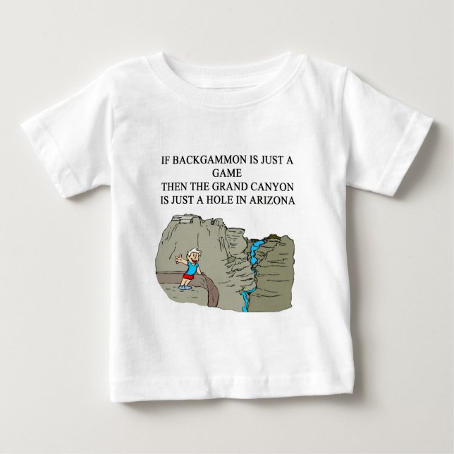 T-shirt Pour Bébé Joueur de BACKGAMMON (Devant)