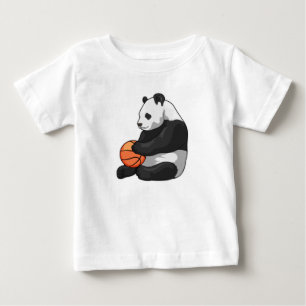 T-shirt Pour Bébé Joueur de basket-ball Panda