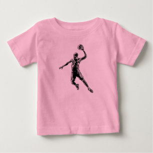 T-shirt Pour Bébé Joueur de basket-ball Slam Dunk Dark Design