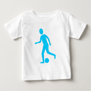 T-shirt Pour Bébé Joueur de football - Bleu ciel