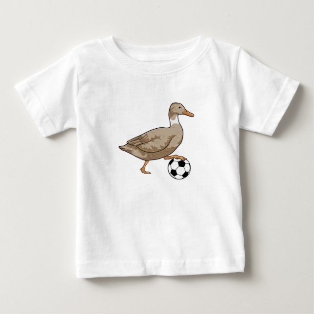 T-shirt Pour Bébé Joueur de football canard (Devant)