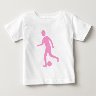 T-shirt Pour Bébé Joueur de football - rose