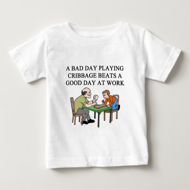 T-shirt Pour Bébé joueur de jeu de cribbage (Devant)