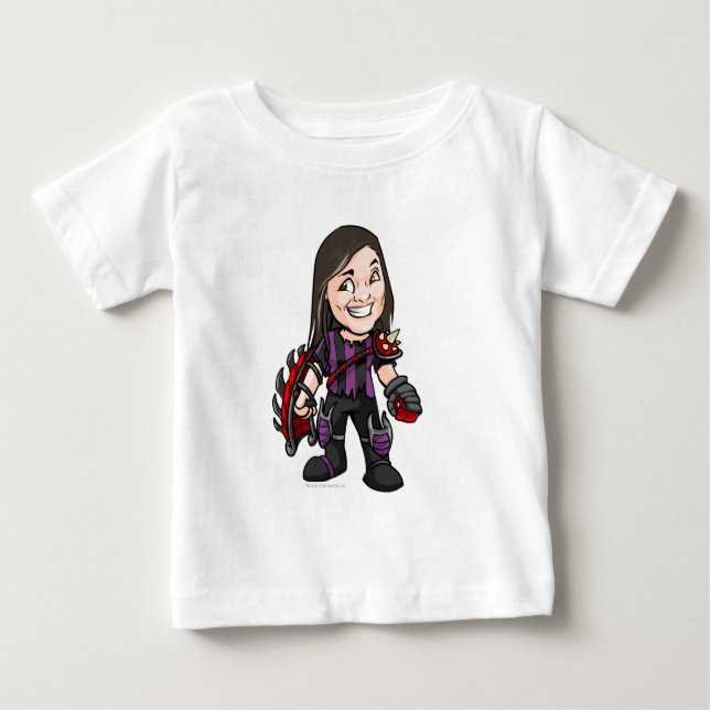 T-shirt Pour Bébé Joueur de personnel de citadelle de Ziggytron (Devant)