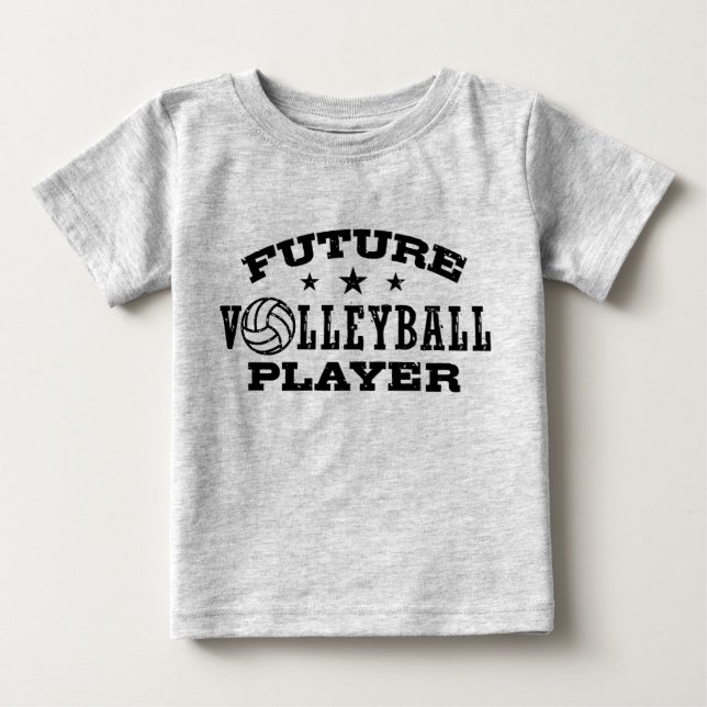 T-shirt Pour Bébé Joueur de volley-ball futur (Devant)