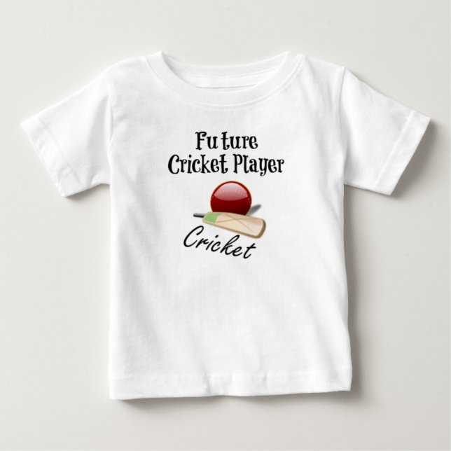 T-shirt Pour Bébé Joueur futur de cricket (Devant)
