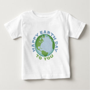 T-shirt Pour Bébé Jour des terres heureux