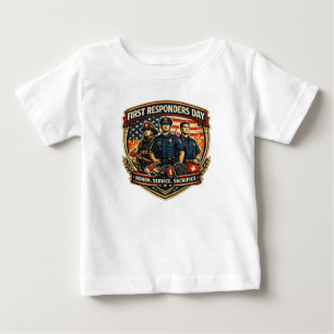 T-shirt Pour Bébé Journée des premiers intervenants Honneur Service