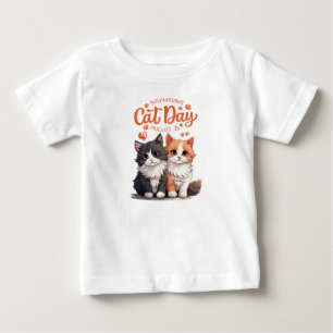 T-shirt Pour Bébé Journée internationale du chat