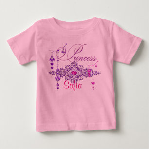 T-shirt Pour Bébé Joyaux Princess Custom Rose Baby Tutu Bodysuit
